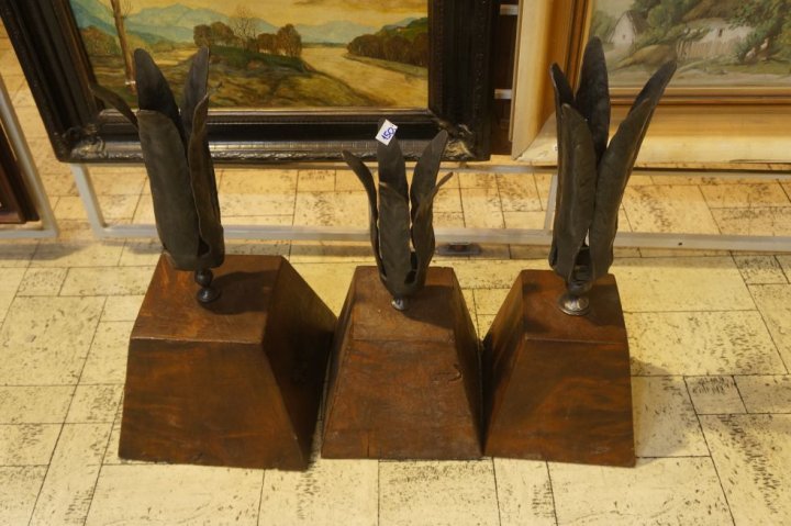 3x dekor listy