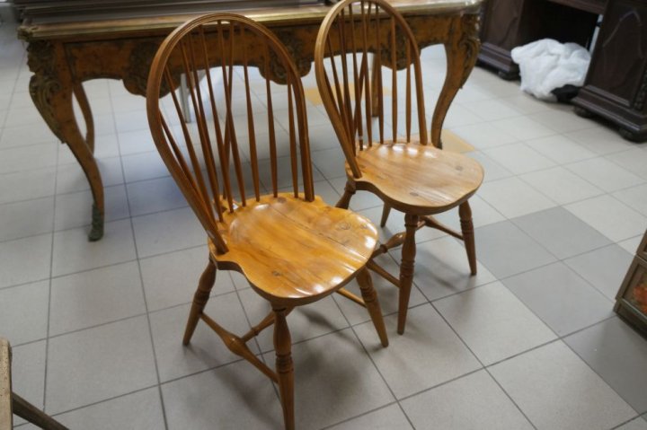 2x stolička drevená