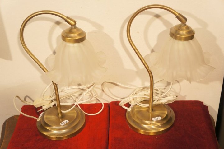 2x stolná lampa