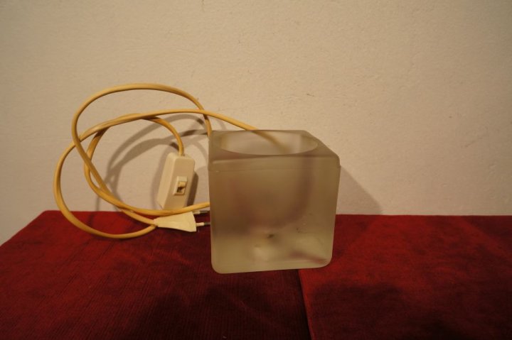 sklenená lampa