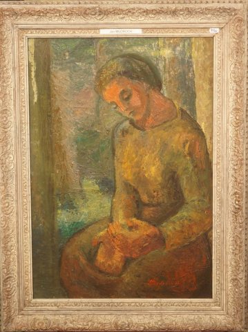 sediaca žena