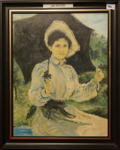 žena s dáždnikom